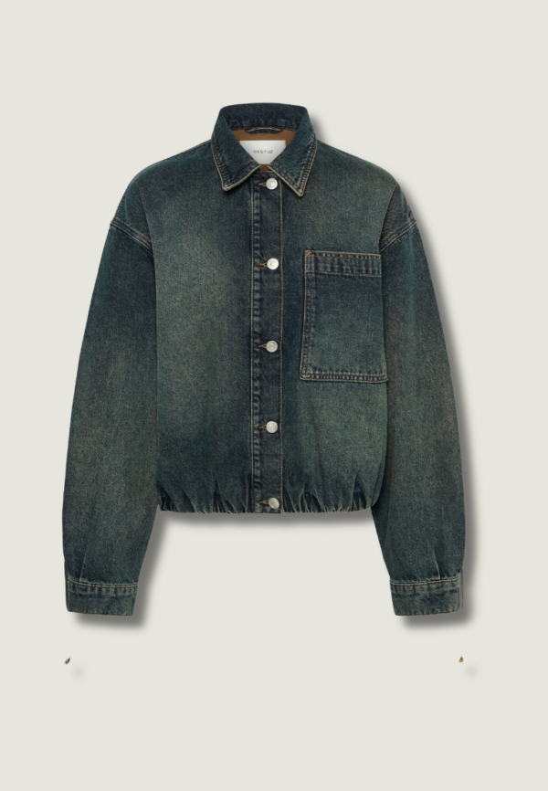 GESTUZ Susara Shirt | Blue/Green Wash
