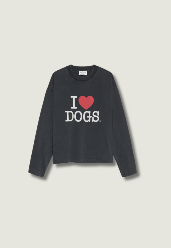 CATWALK JUNKIE Graphic Dog LS | Dark Grey