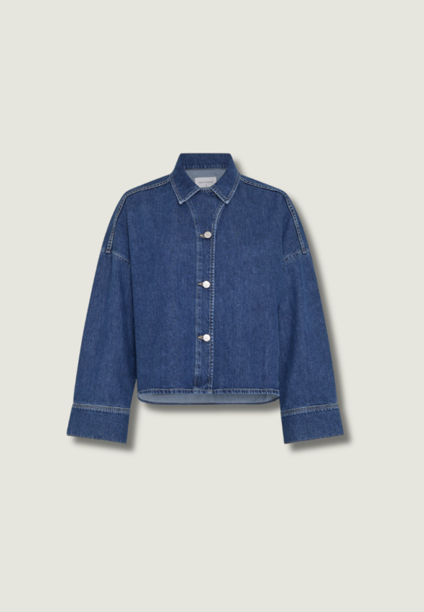 MSCH Loa Lis Denim Shirt | Blue Wash