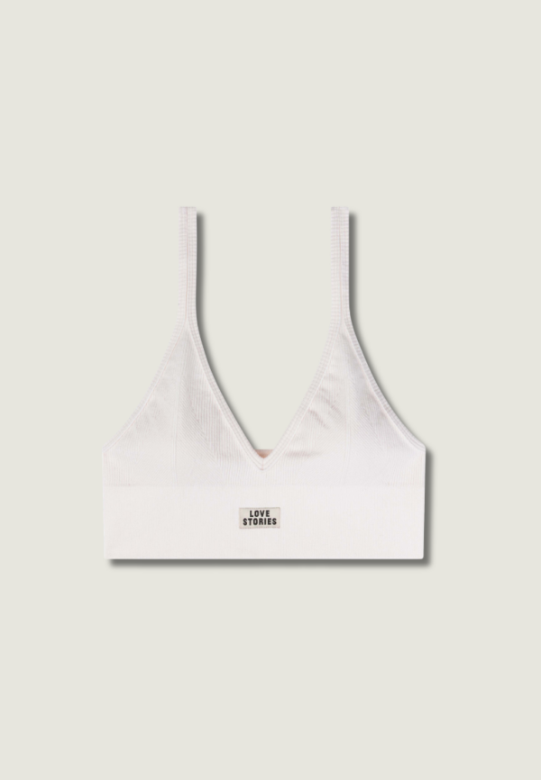 LOVE STORIES Posey Bralette | White