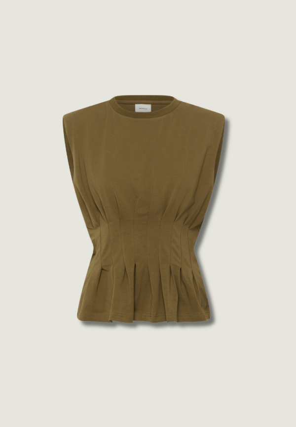 GESTUZ Inez SL Tee | Military Olive