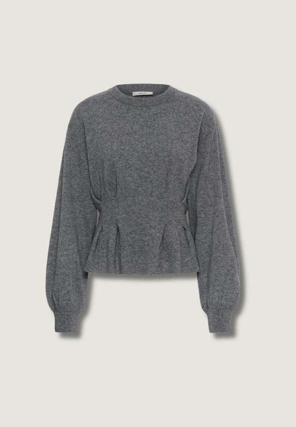 GESTUZ Manzi Waist Pullover | Deep Graphite