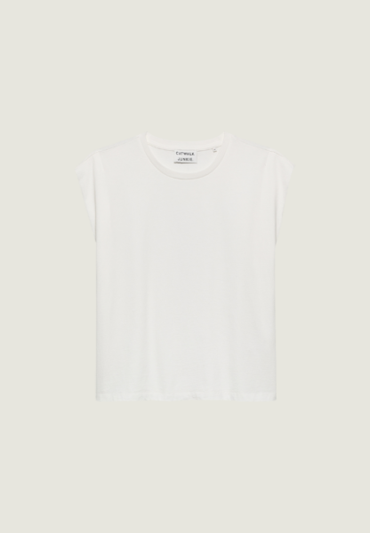 CATWALK JUNKIE Folded Shoulder singlet | Off White