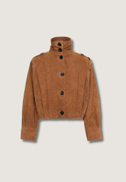MEW Petra Suede Pleat Jacket | Bison