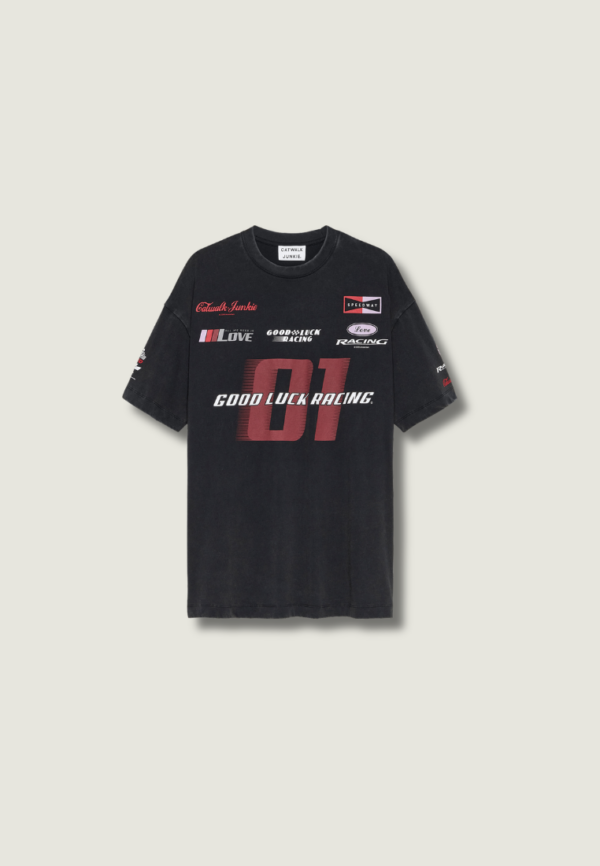 CATWALK JUNKIE Graphic T-shirt | Dark Grey Racing
