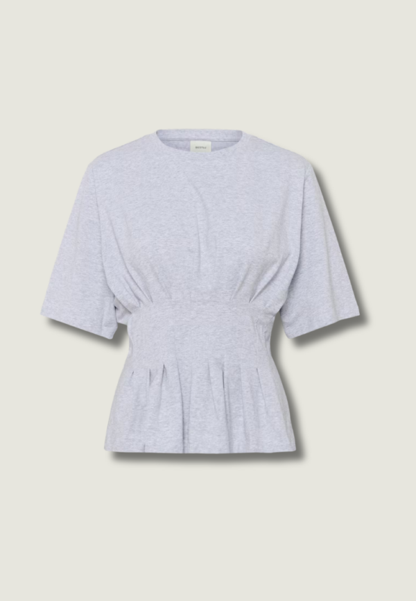 GESTUZ Inez Tee | Ultra Light grey
