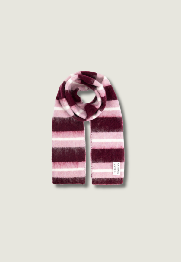 CATWALK JUNKIE Brushed Striped Scarf | Plum
