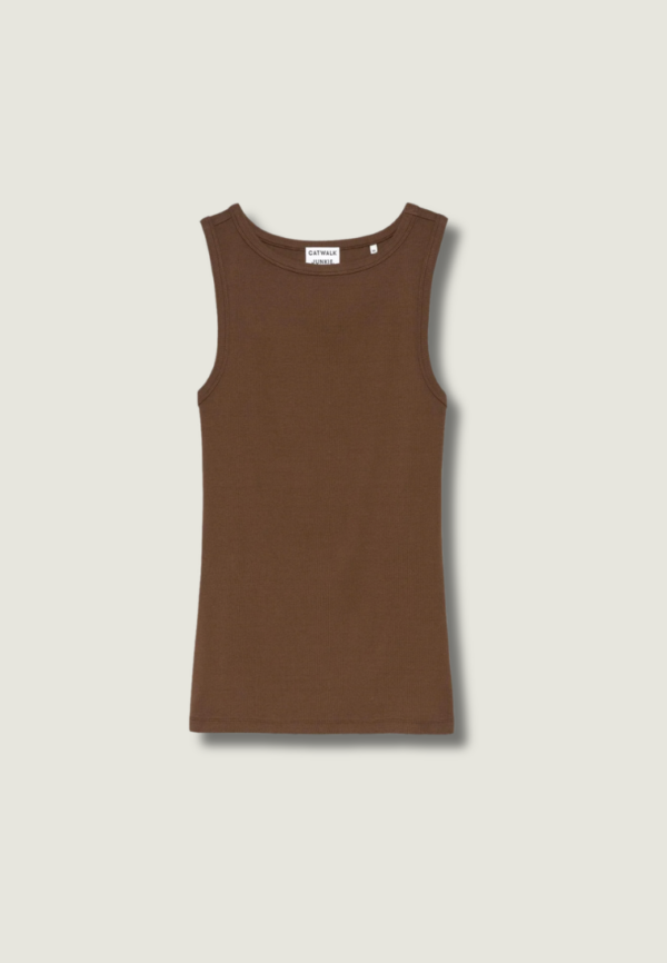 CATWALK JUNKIE Classic Rib Singlet | Rocky Road
