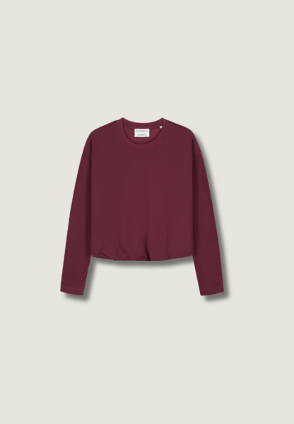 CATWALK JUNKIE Tuck in Long Sleeve | Merlot