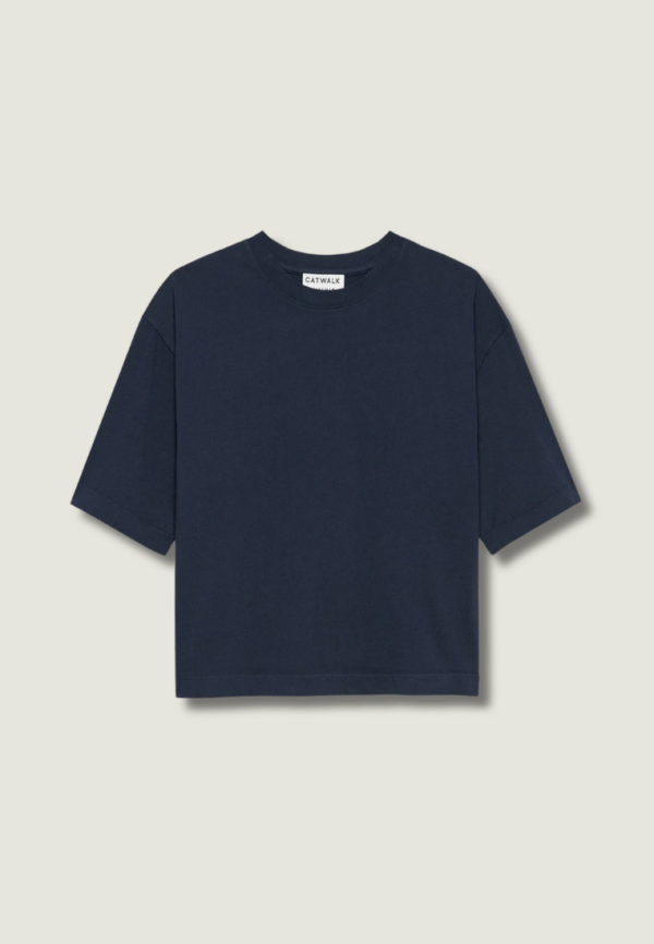 CATWALK JUNKIE Loose fit T-shirt | Navy Blazer