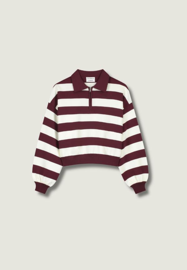 CATWALK JUNKIE Knitted Polo | Merlot