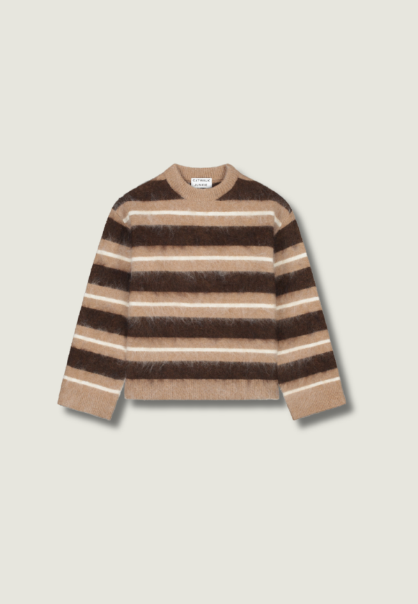 CATWALK JUNKIE Brushed Striped Knit | Caramel