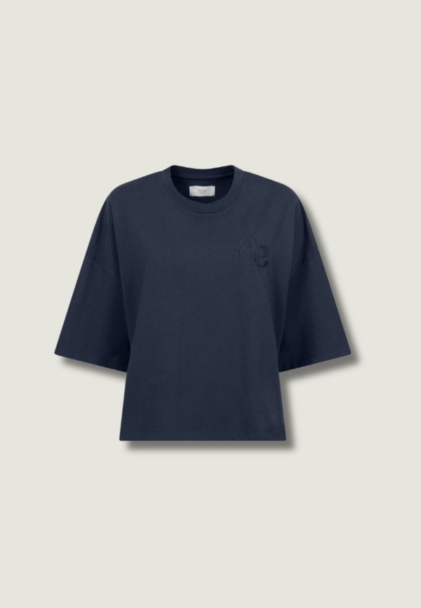 ÂME Eloise-A Boxy T-Shirt | Navy