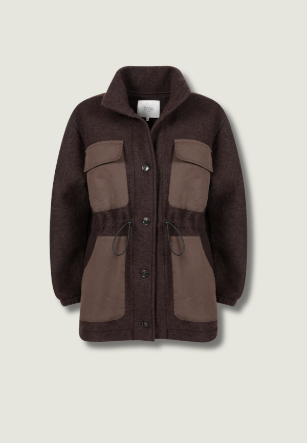 ÂME Obrigada Wooly Jacket | Brown