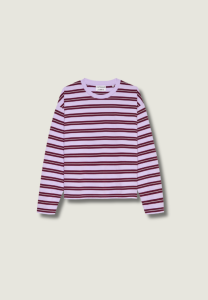 CATWALK JUNKIE Striped Long Sleeve | Lavender Frost