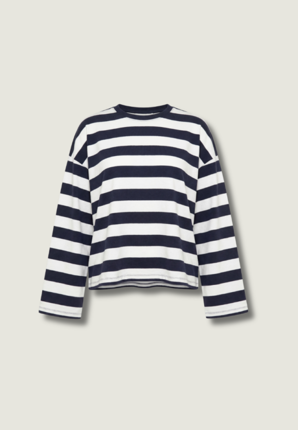 ÂME Okid Long Sleeve | Navy/White