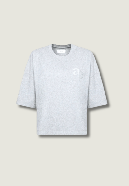ÂME Eloise-A Boxy T-Shirt | Marled Grey