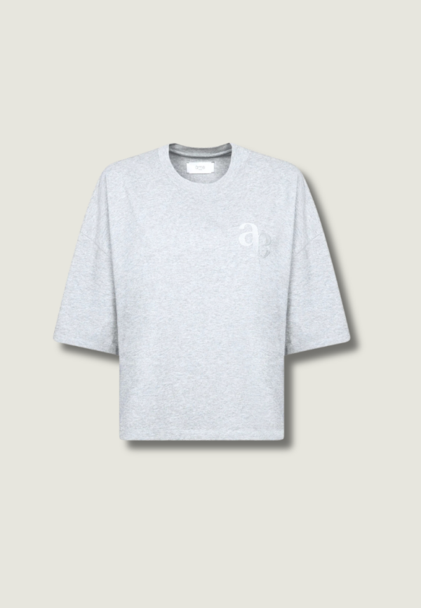 ÂME Eloise-A Boxy T-Shirt | Marled Grey