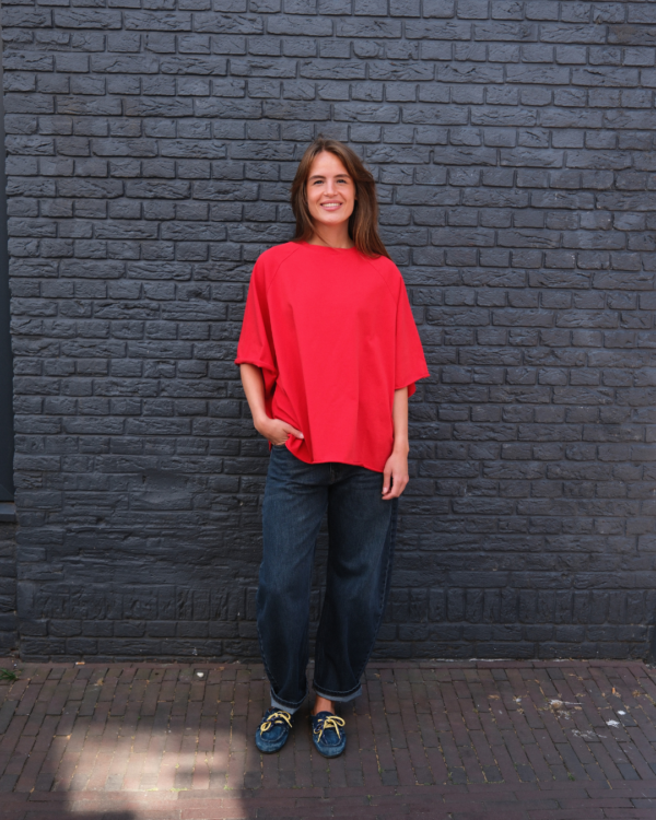 FRENKIE Oversized Shirt | Red