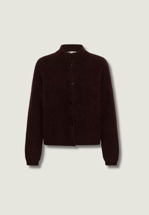 GESTUZ Debbie Cardigan | Plum Melange