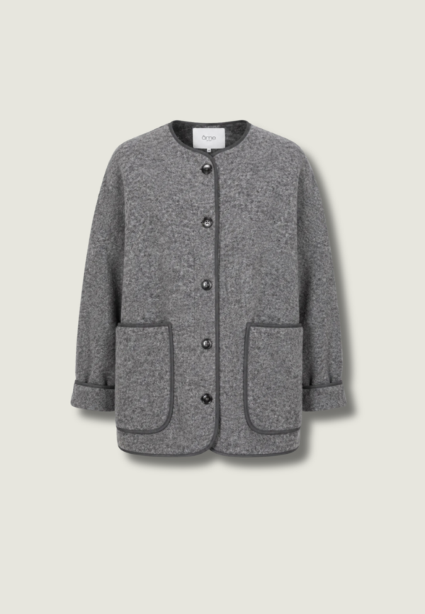 ÂME Hannah Wooly Jacket | Dark Grey