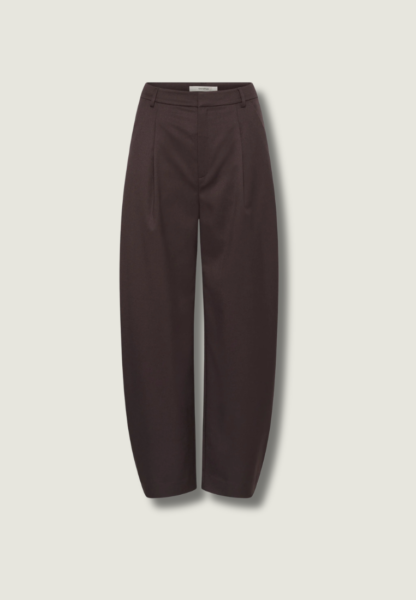 GESTUZ Callia MW Barrel Pants | Deep Plum