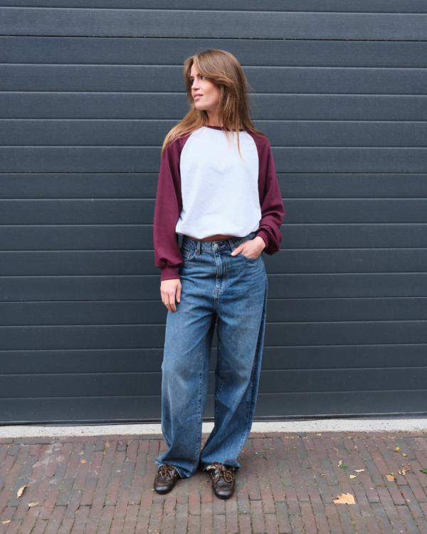 FRENKIE Raglan Sweat | Bordeaux