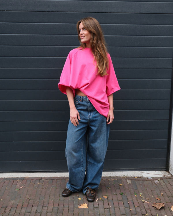 FRENKIE Oversized Shirt | Fuchsia
