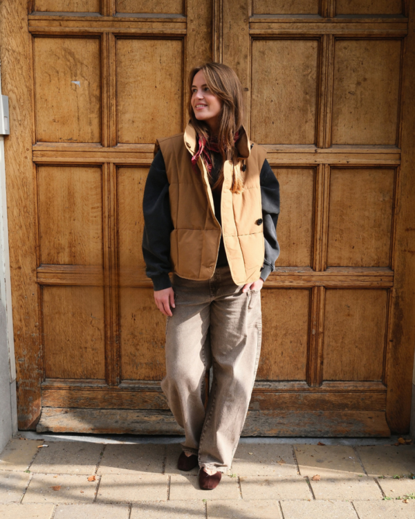 FRENKIE Waistcoat | Camel