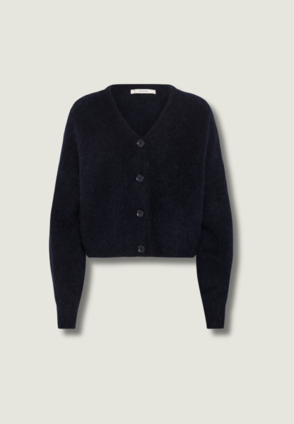 GESTUZ Debbie V Cardigan | Navy Melange